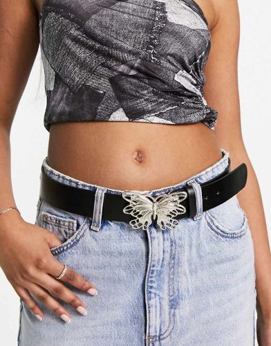 Ceinture avec boucle papillon - Noir - Tammy Girl - Modalova