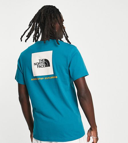 Redbox - T-shirt imprimé au dos - Bleu sarcelle - Exclusivité ASOS - The North Face - Modalova