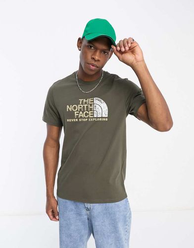 Rust 2 - T-shirt avec logo sur la poitrine - Kaki - The North Face - Modalova