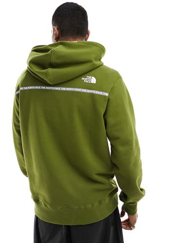 Zumu - Sweat à capuche à logo et bande griffée - olive - The North Face - Modalova