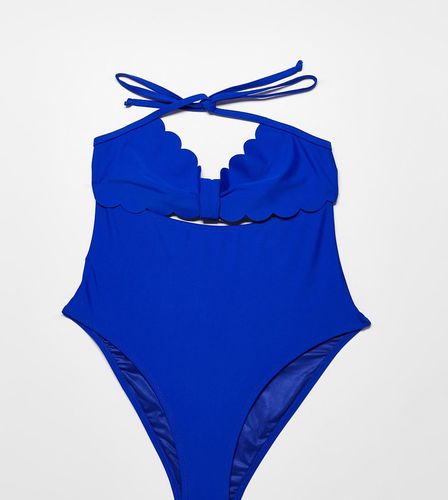 Exclusivité - Marella - Maillot 1 pièce festonné - de cobalt - The Frolic Maternity - Modalova