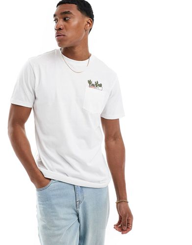 T-shirt à broderie cactus sur la poche - Threadbare - Modalova
