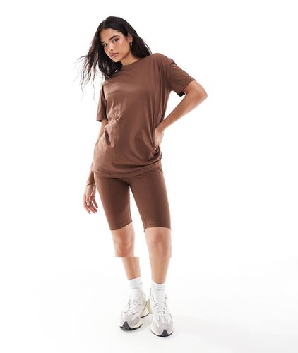 Ensemble short et t-shirt oversize - chocolat - Threadbare - Modalova