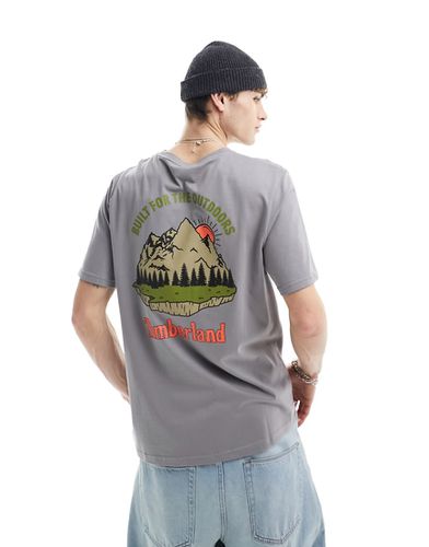 T-shirt oversize avec imprimé paysage montagneux au dos - Timberland - Modalova