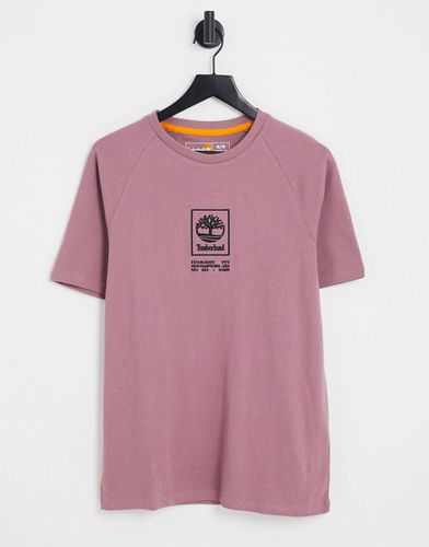 T-shirt épais à logo superposé - Rose - Timberland - Modalova