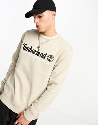 YC - Sweat-shirt avec logo d'archive - Taupe - Timberland - Modalova