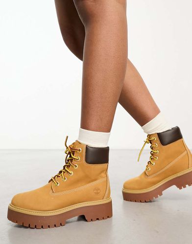 Bottes 6 pouces élégantes à plateforme de qualité supérieure en cuir nubuck - Blé - Timberland - Modalova