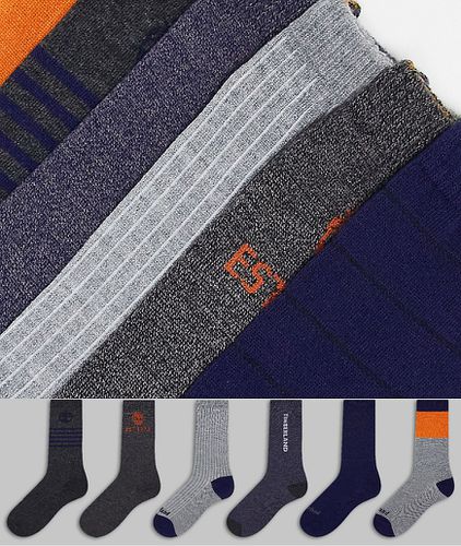 Lot de 6 paires de chaussettes - Multicolore - Timberland - Modalova