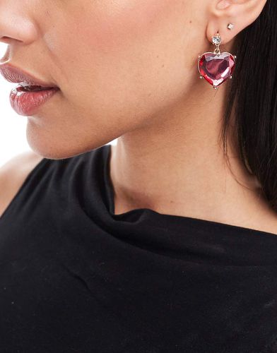 Boucles d'oreilles avec caur ornementé - True Decadence - Modalova