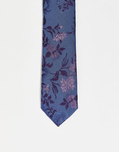 Cravate à motif floral ton sur ton - Twisted Tailor - Modalova