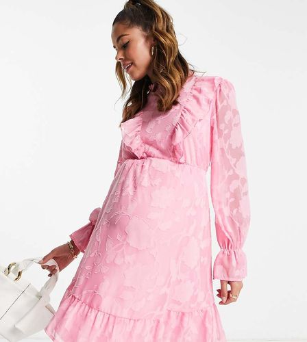 Twisted Wunder - Maternité - Robe courte à volants et manches longues - Twisted Wunder Maternity - Modalova