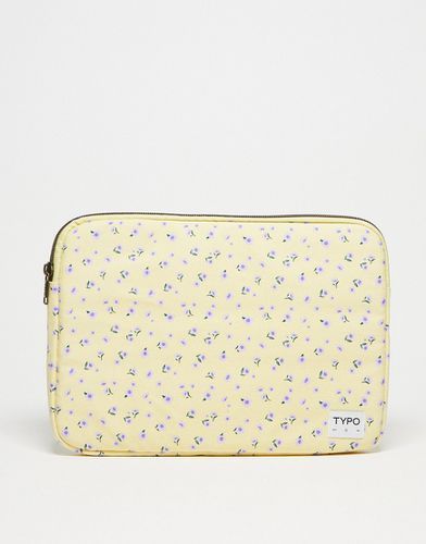 Housse pour ordinateur portable 13" - Imprimé à petites fleurs - Typo - Modalova