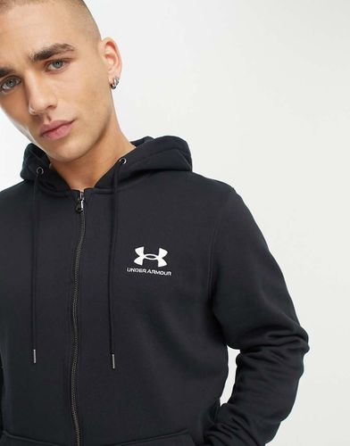 Essential - Sweat à capuche zippé en polaire - Noir - Under Armour - Modalova