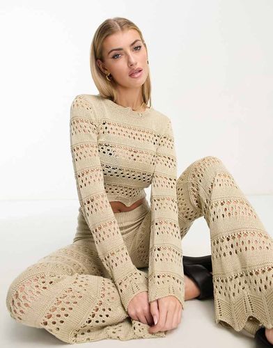 Pull court en maille au crochet - Bronze - Urban Classics - Modalova