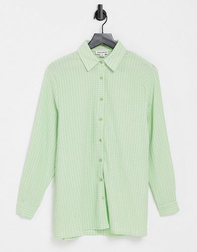 Chemise oversize à carreaux - Vert - Urban Threads - Modalova