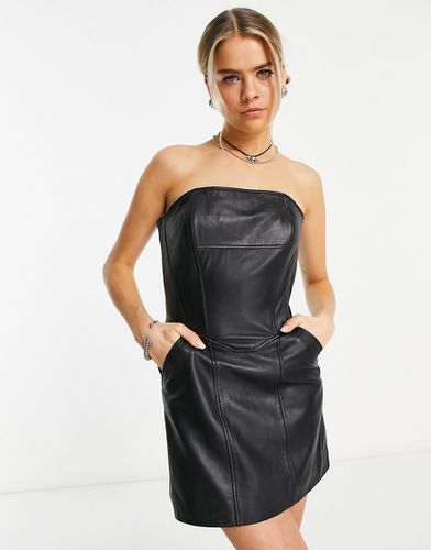 Robe bandeau en cuir véritable - Urbancode - Modalova