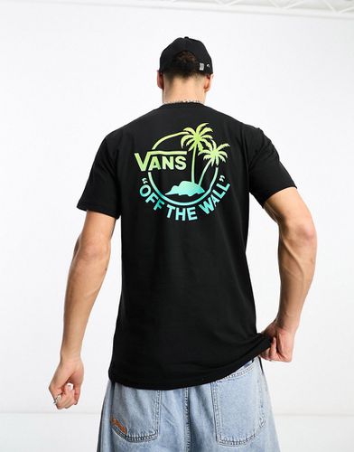T-shirt avec petit imprimé à double palmier au dos - Noir - Vans - Modalova
