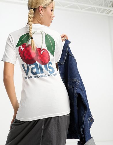 T-shirt unisexe avec cerises à damier imprimées au dos - Vans - Modalova