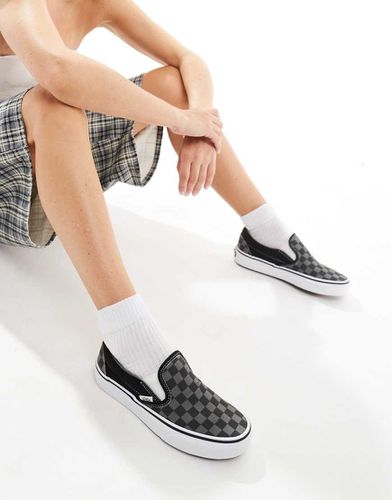 Classic Slip-On - Baskets à enfiler à damier - Noir/ - Vans - Modalova