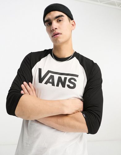 Classic - T-shirt à manches raglan longues avec logo - Noir - Vans - Modalova