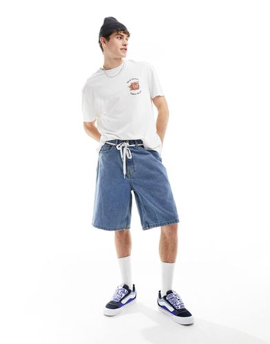 Short en jean baggy à 5 poches - moyen délavé - Vans - Modalova