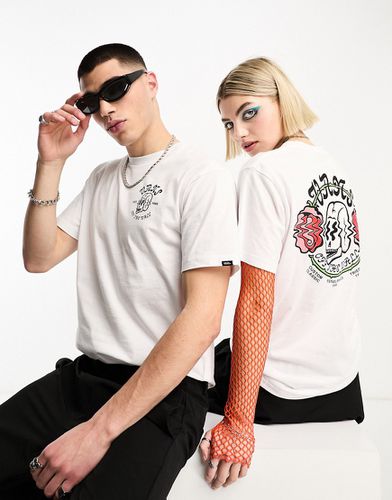 Shakn - T-shirt unisexe avec imprimé tête de mort au dos - Vans - Modalova