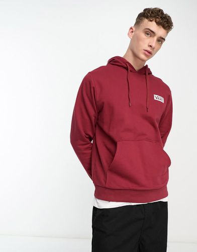 Sweat à capuche avec logo encadré - Bordeaux - Vans - Modalova