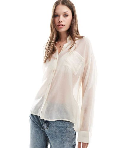 Aware - Chemise transparente coupe oversize décontractée - Crème - Vero Moda - Modalova