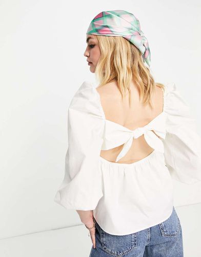 Aware - Top à smocks noué dans le dos - Vero Moda - Modalova