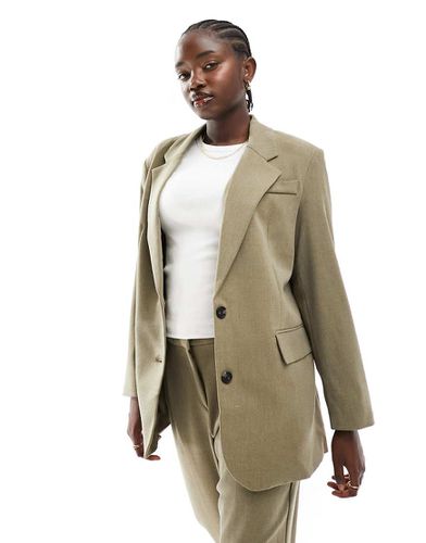 Blazer d'ensemble habillé coupe oversize - Beige - Vero Moda - Modalova