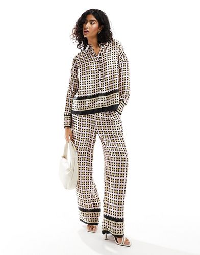 Chemise style pyjama d'ensemble à imprimé géométrique - Vero Moda - Modalova