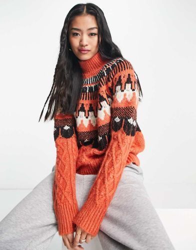 Pull jacquard - Épice - Vero Moda - Modalova