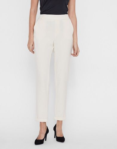 Pantalon droit - Crème - Vero Moda - Modalova