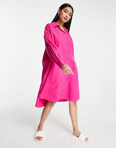 Robe chemise oversize mi-longue - Vero Moda - Modalova