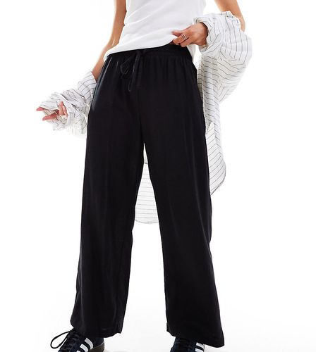 Pantalon large aspect lin avec lien noué à la taille - Vila Petite - Modalova