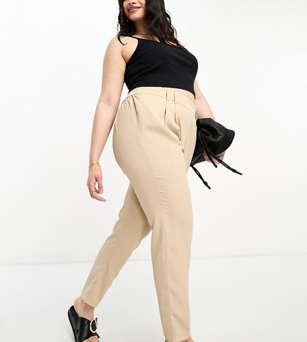 Pantalon habillé fuselé avec ceinture - Taupe - Yours - Modalova