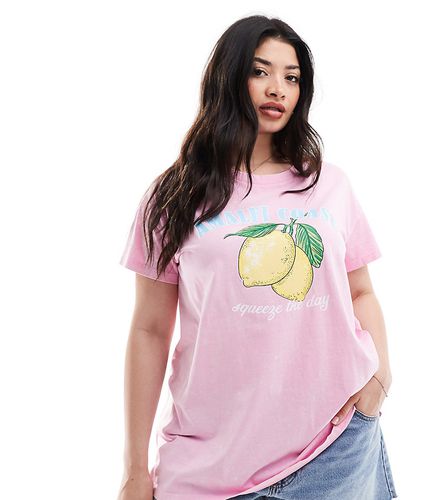 T-shirt à imprimé citron - Yours - Modalova