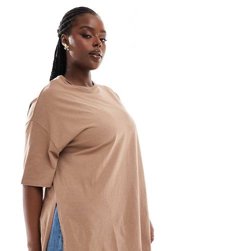 T-shirt long - Beige - Yours - Modalova