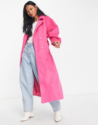 Manteau long ajusté avec manches bouffantes - vif - Y.a.s - Modalova