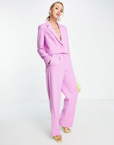 Pantalon ajusté d'ensemble à taille haute - Lilas - Y.a.s - Modalova