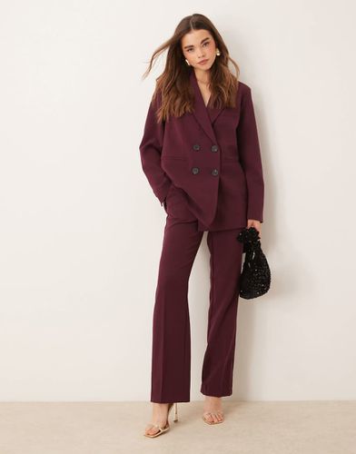 Pantalon d'ensemble ample et ajusté - Bordeaux - Yas - Modalova