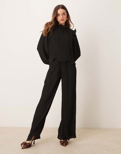 Pantalon large d'ensemble plissé à taille haute - Yas - Modalova