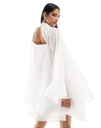 Robe de mariée courte et fluide à manches surdimensionnées - transparent - Y.a.s - Modalova