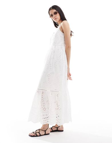 Y.A.S - Robe longue en broderie anglaise à bretelles fines - Yas - Modalova