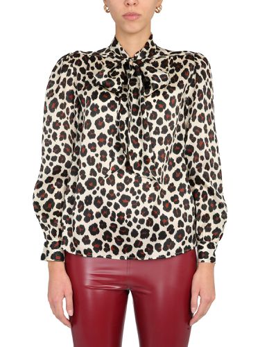Shirt with leopard print - saint laurent - Modalova