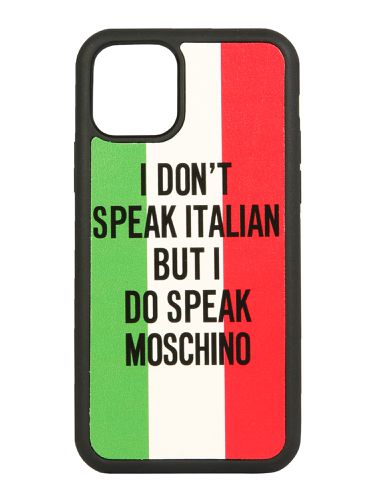 Iphone 11 pro italian slogan cover - moschino - Modalova