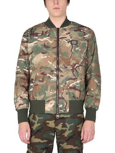 Camouflage print jacket - dolce & gabbana - Modalova