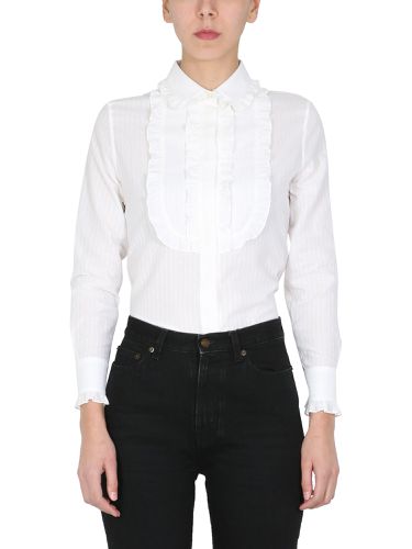 Saint laurent blouse with ruching - saint laurent - Modalova