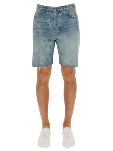 Saint laurent floral print shorts - saint laurent - Modalova