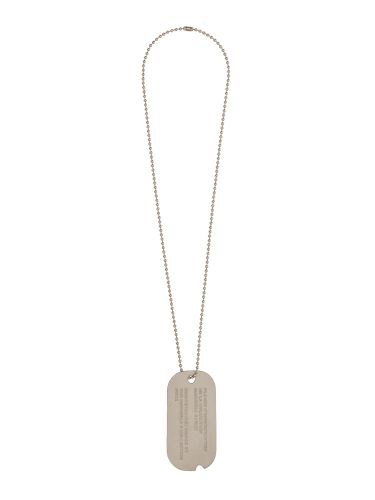 Mm6 maison margiela plaque necklace - mm6 maison margiela - Modalova